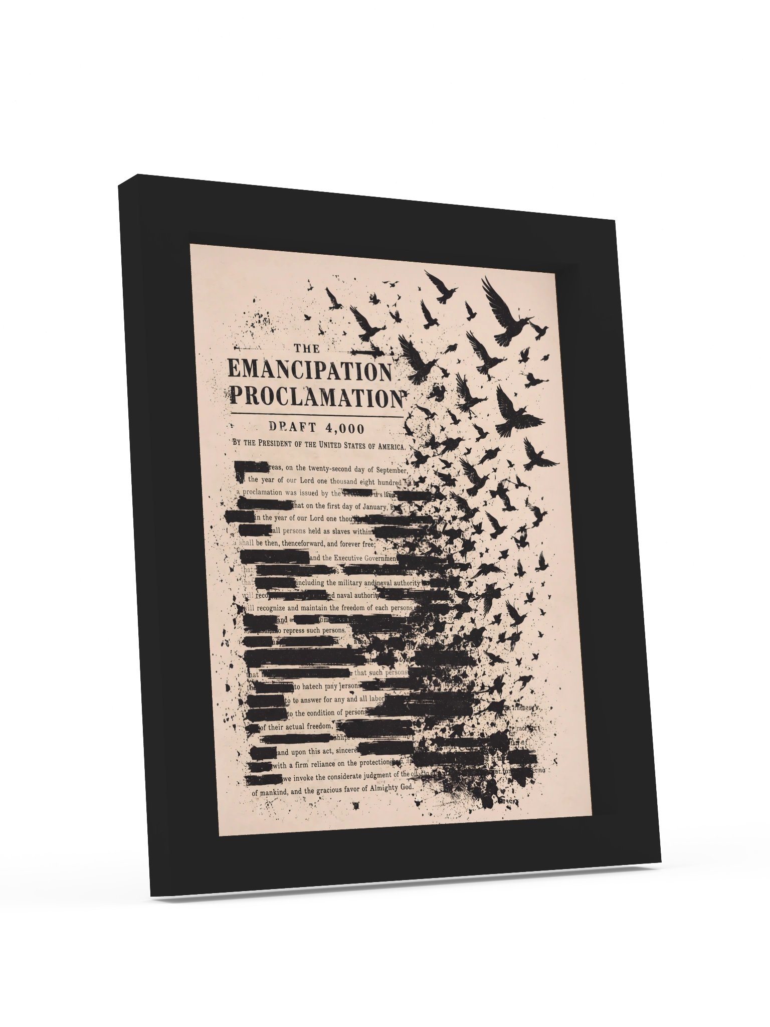 Emancipation Proclamation Distressed Art Print product image (6)