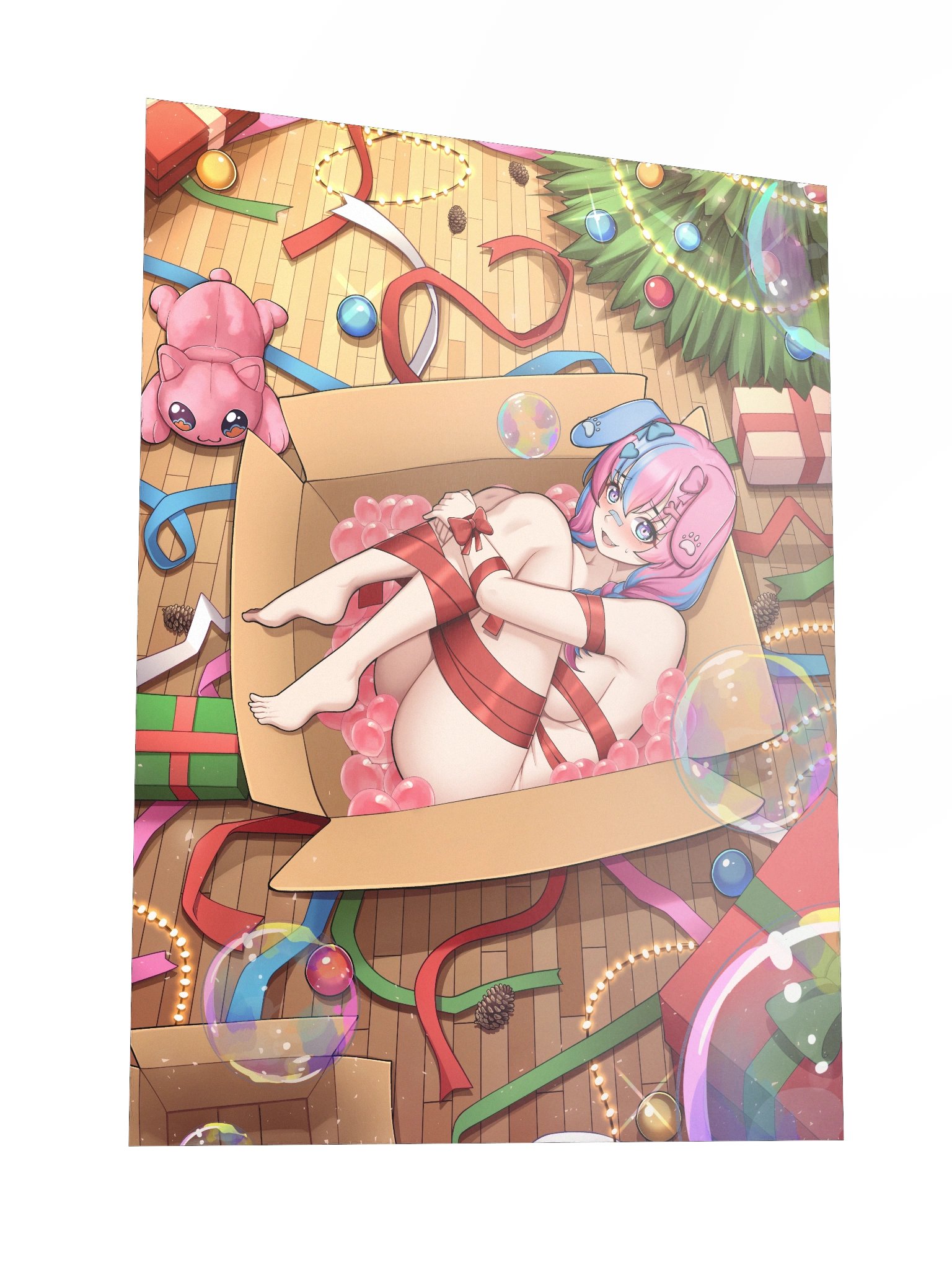 MooMoo Christmas Present Poster (Ribbon) product image (3)