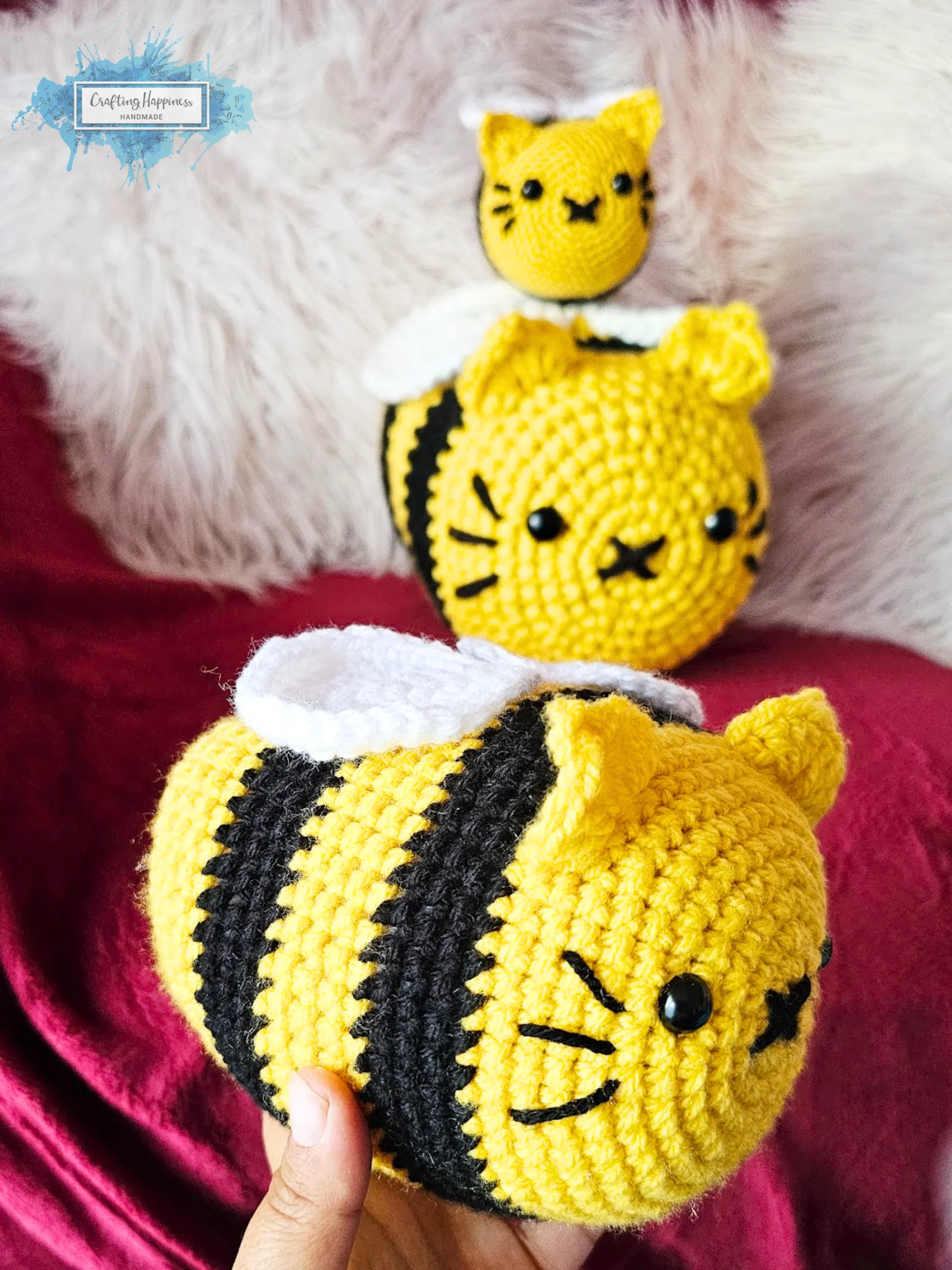Cat Bee Crochet Pattern | Amigurumi Plushie (PDF Pattern) product image (5)