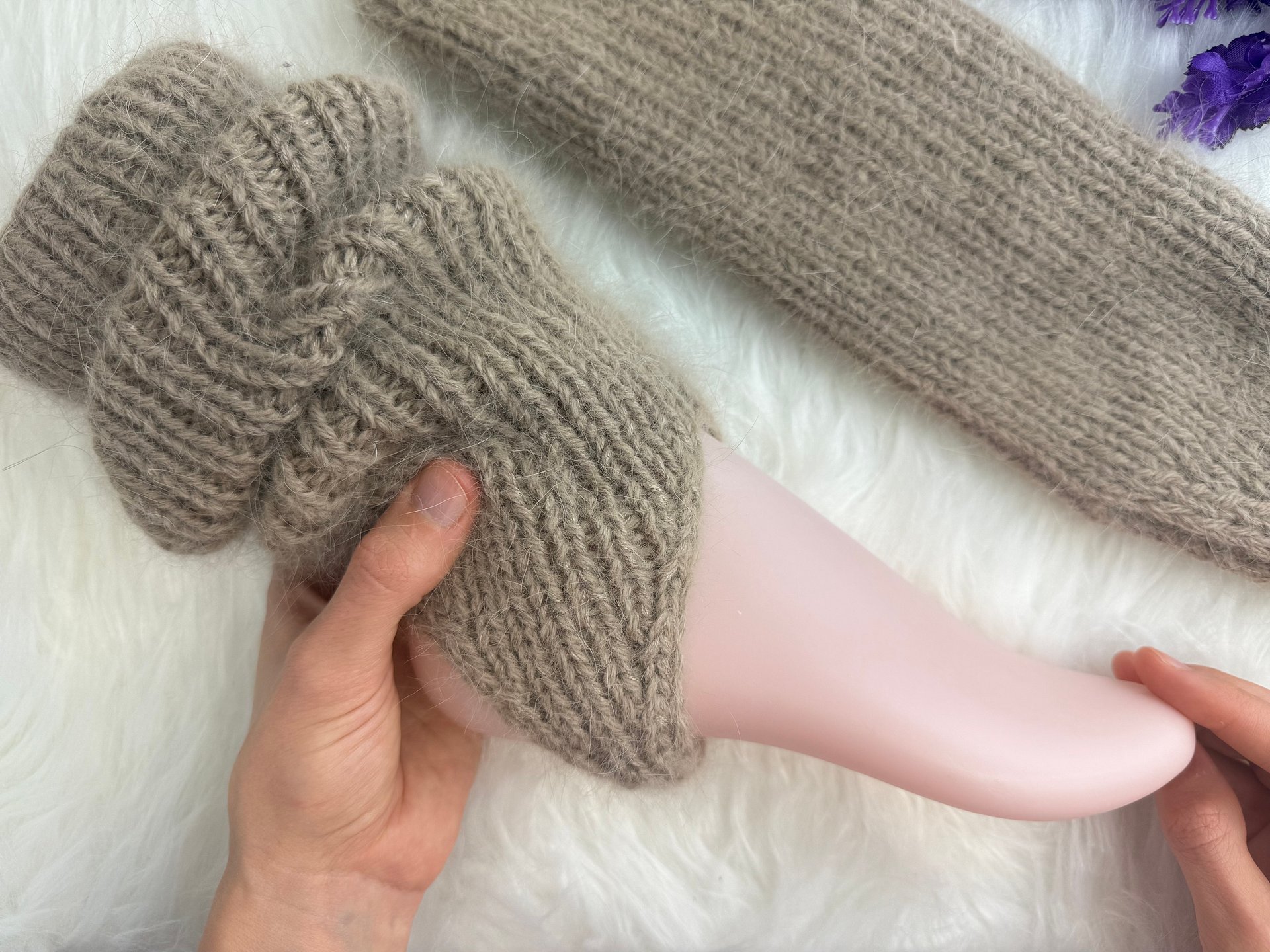 Knit Stirrup Leg Warmers Pattern product image (9)