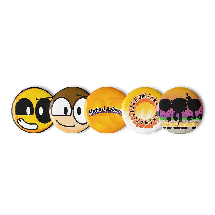 Michael Animates Pin Buttons product image (1)