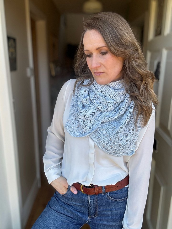Evelyn Lace Crochet Wrap Pattern product image (2)