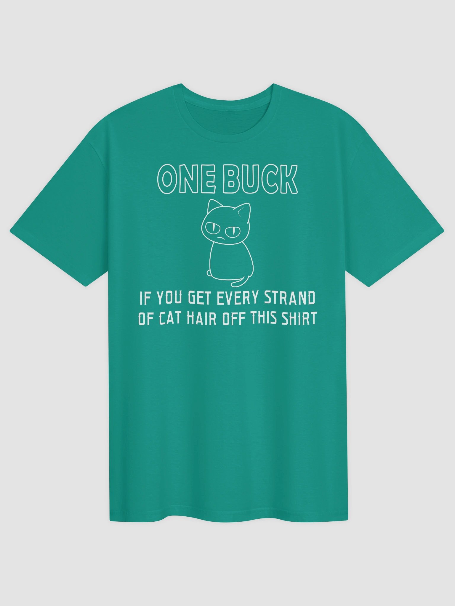 Cat Hair on Shirt (White Print) - Unisex Adult Super Soft Lightweight T-shirt product image (22)