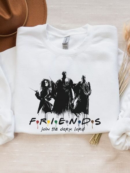 Friends Dark Lord Funny Parody Halloween Fall Sweatshirt product image (5)