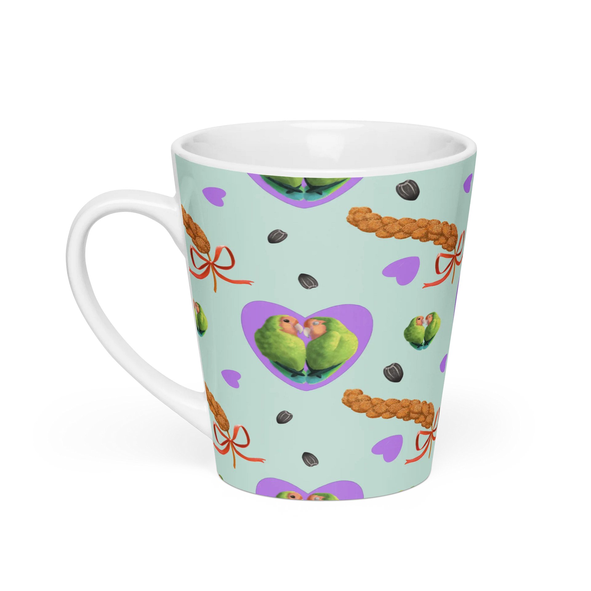 Lovebirds Latte Mug product image (1)