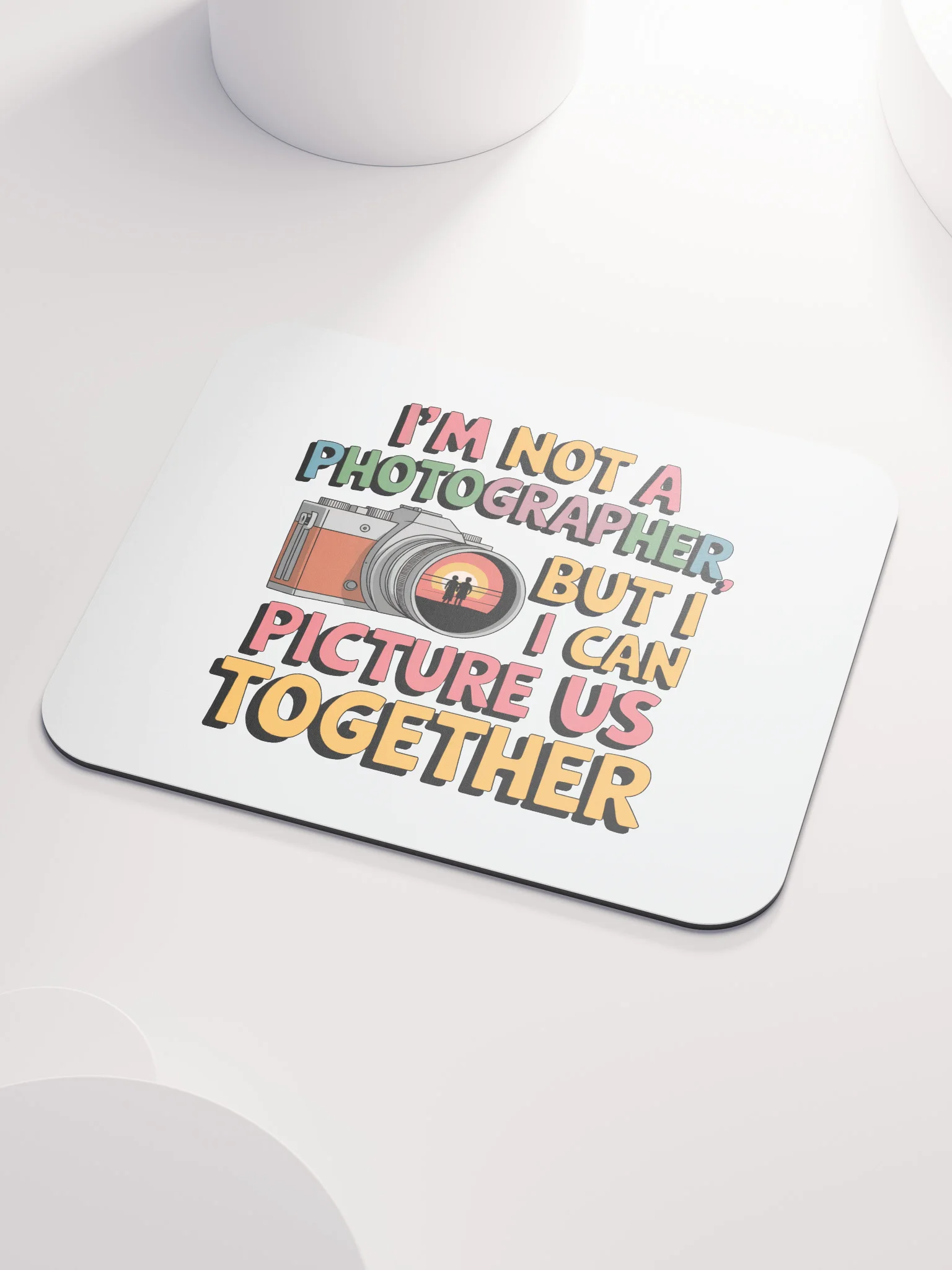 Photographer Valentine's Day Mouse Pad | I Can Picture Us Together | Funny Camera Pun Desk Accessory product image (3)