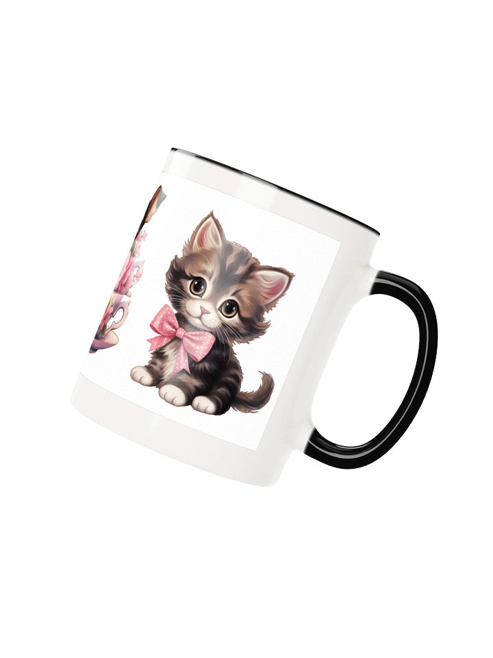 Cute Kitten Mug with Pink Bow product image (12)