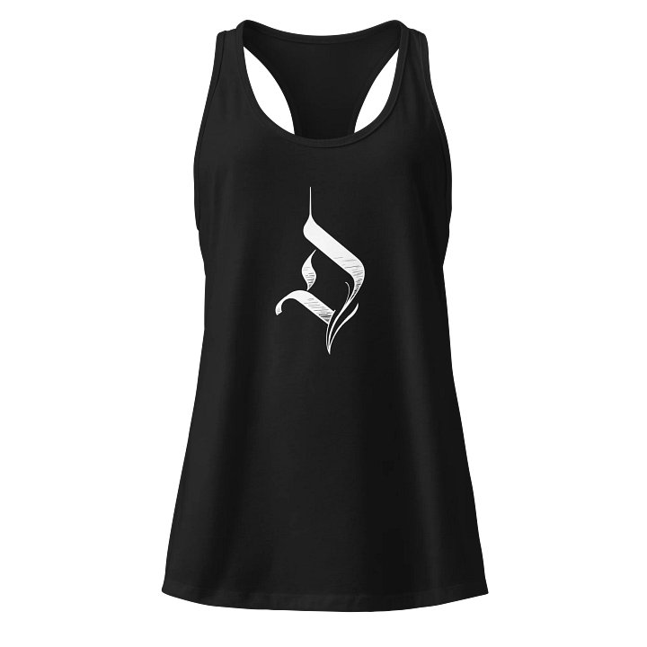 The Big D (white) singlet - female product image (1)