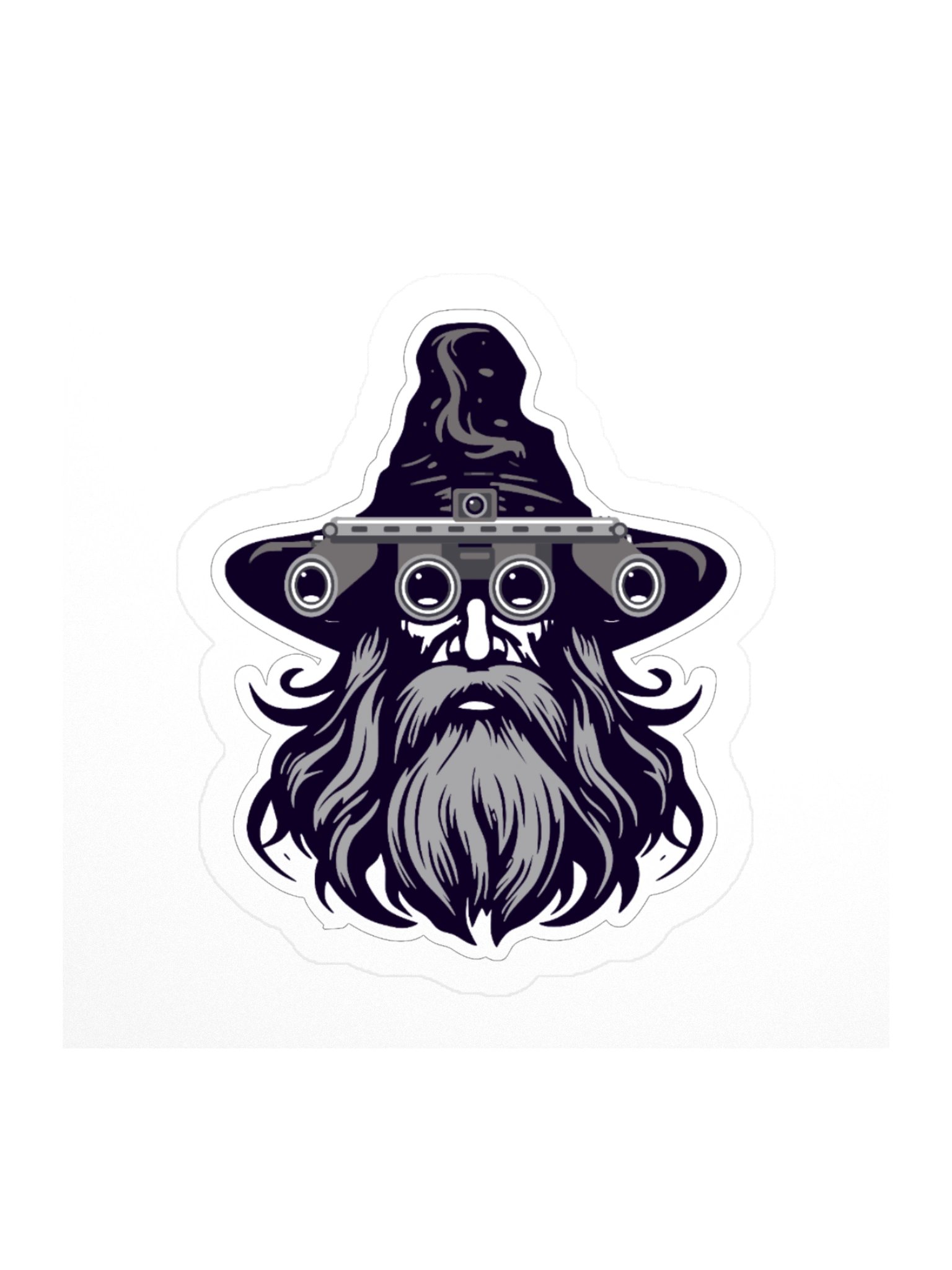 The Night Vision Wizard — Die-Cut Sticker product image (1)