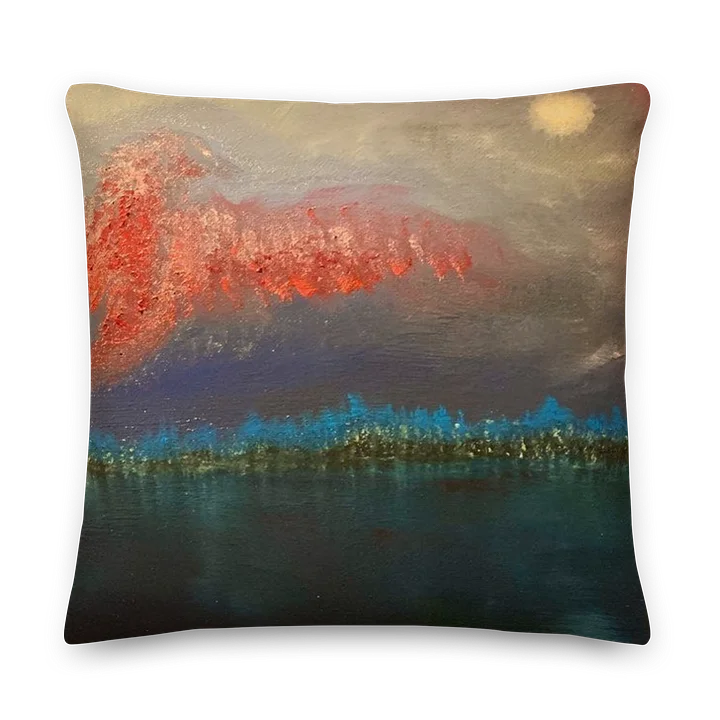 PILLOW | Evening Dragon over Swamp City product image (1)