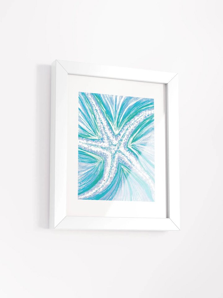 Bright Cyan Starfish | Framed Wall Art | by MONIQUE FAELLA DESIGNS™ | Coastal Sea Life Print | Museum-Quality Matte Poster product image (58)
