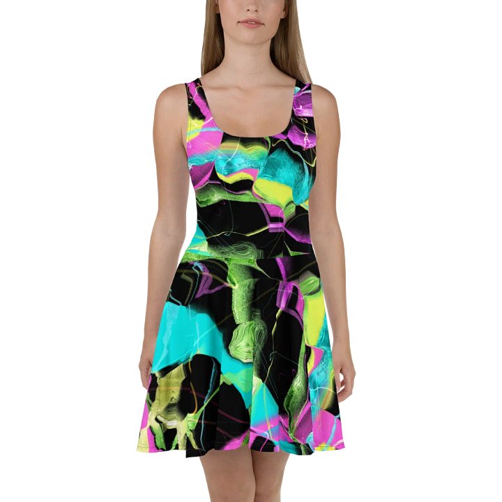 Neon Vibes Sleeveless Skater Dress product image (2)