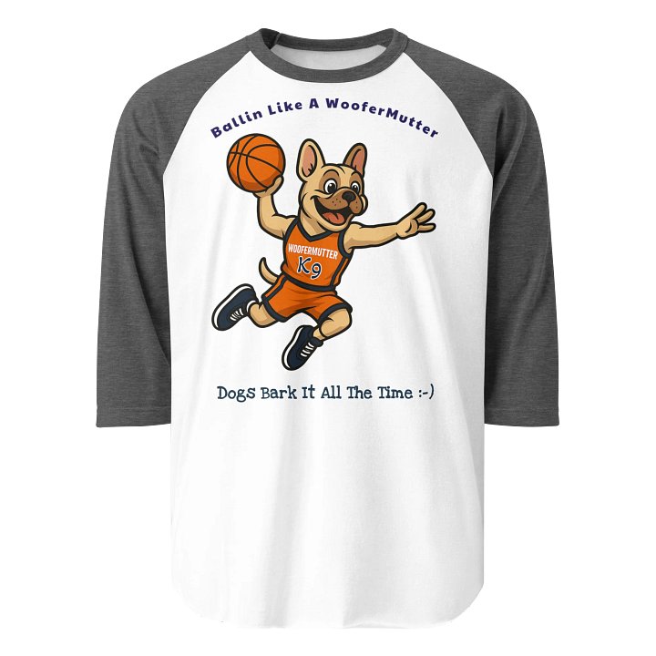 French Bulldog Unisex 3/4 Sleeve Raglan Shirt product image (13)