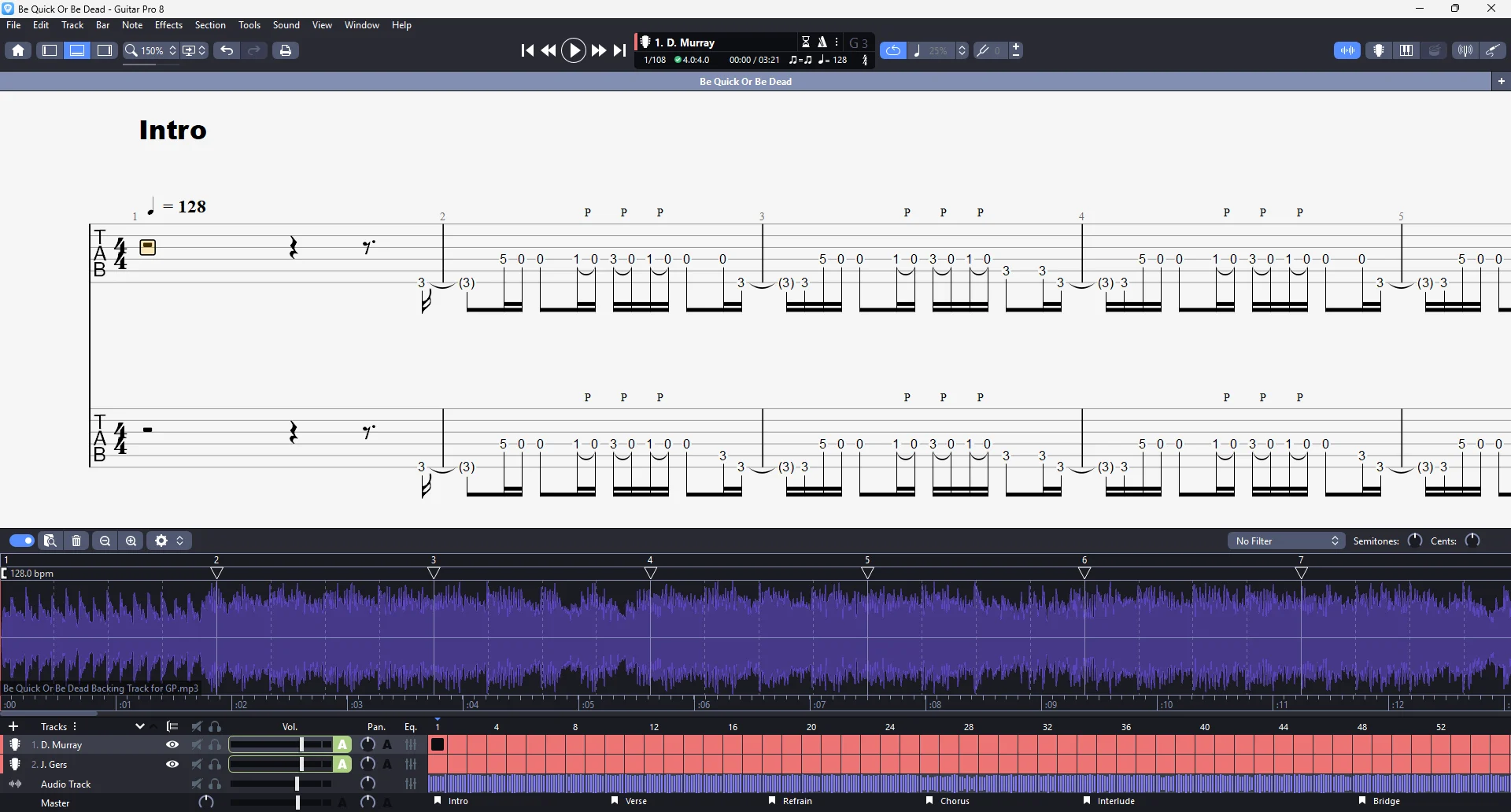 Be Quick Or Be Dead | PDF Tab + Guitar Pro | Iron Maiden product image (2)