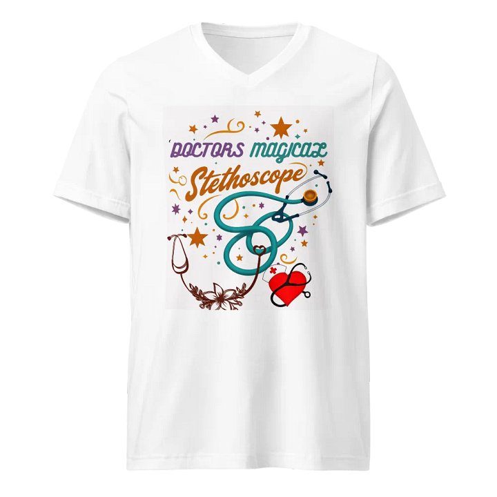 Stylish doctors Magical Stethoscope v-neck tee product image (5)