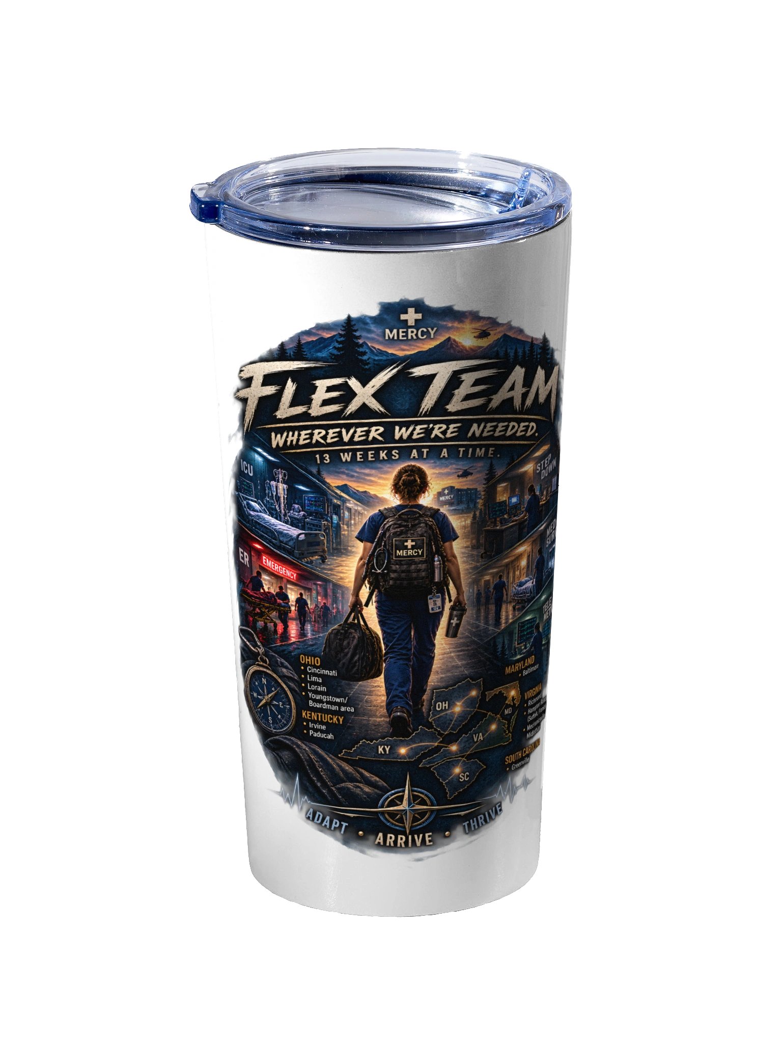 Flex Team Nurse Travel Tumbler product image (2)