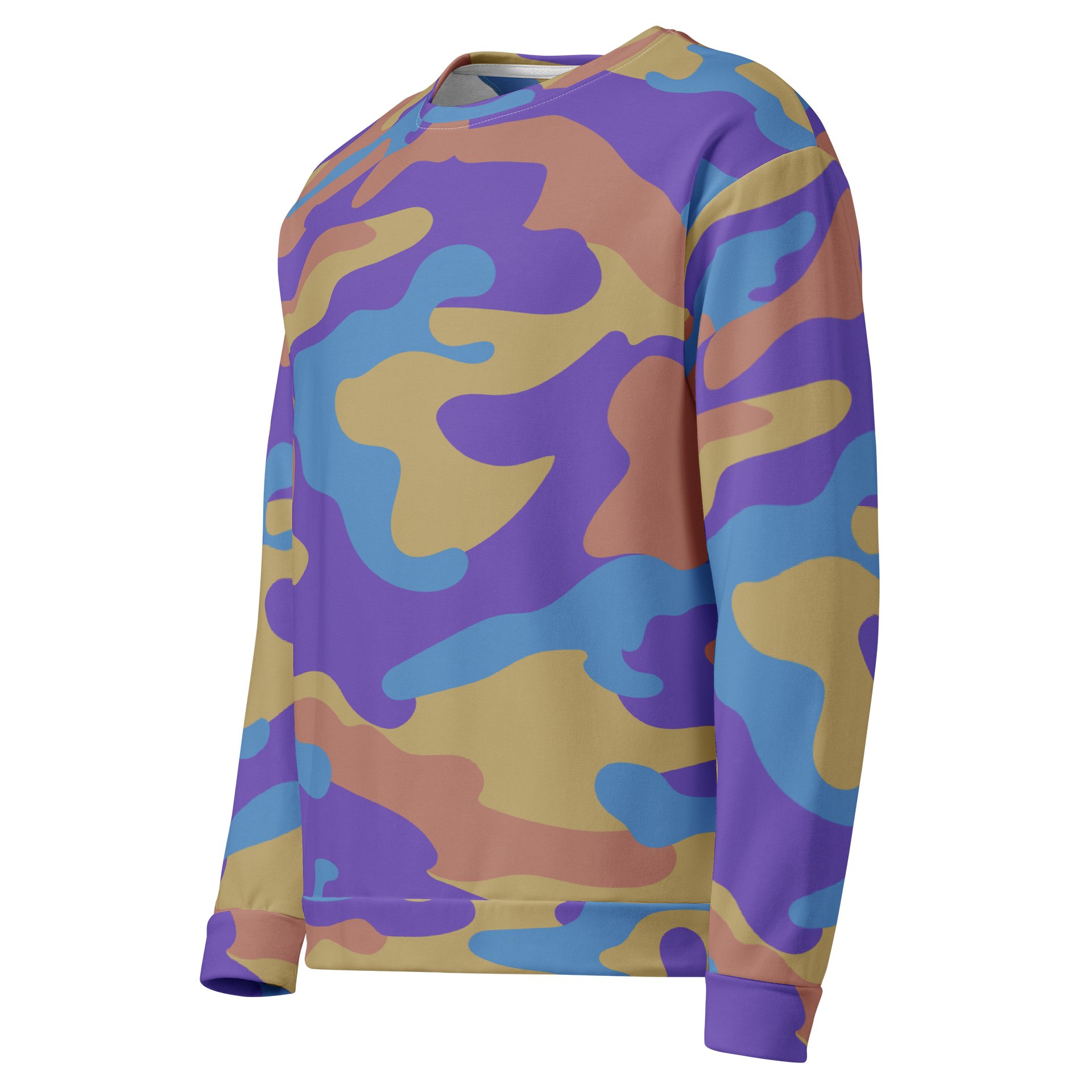 Pastel Camo Sweatshirt – Soft-Tone Streetwear Crewneck product image (3)