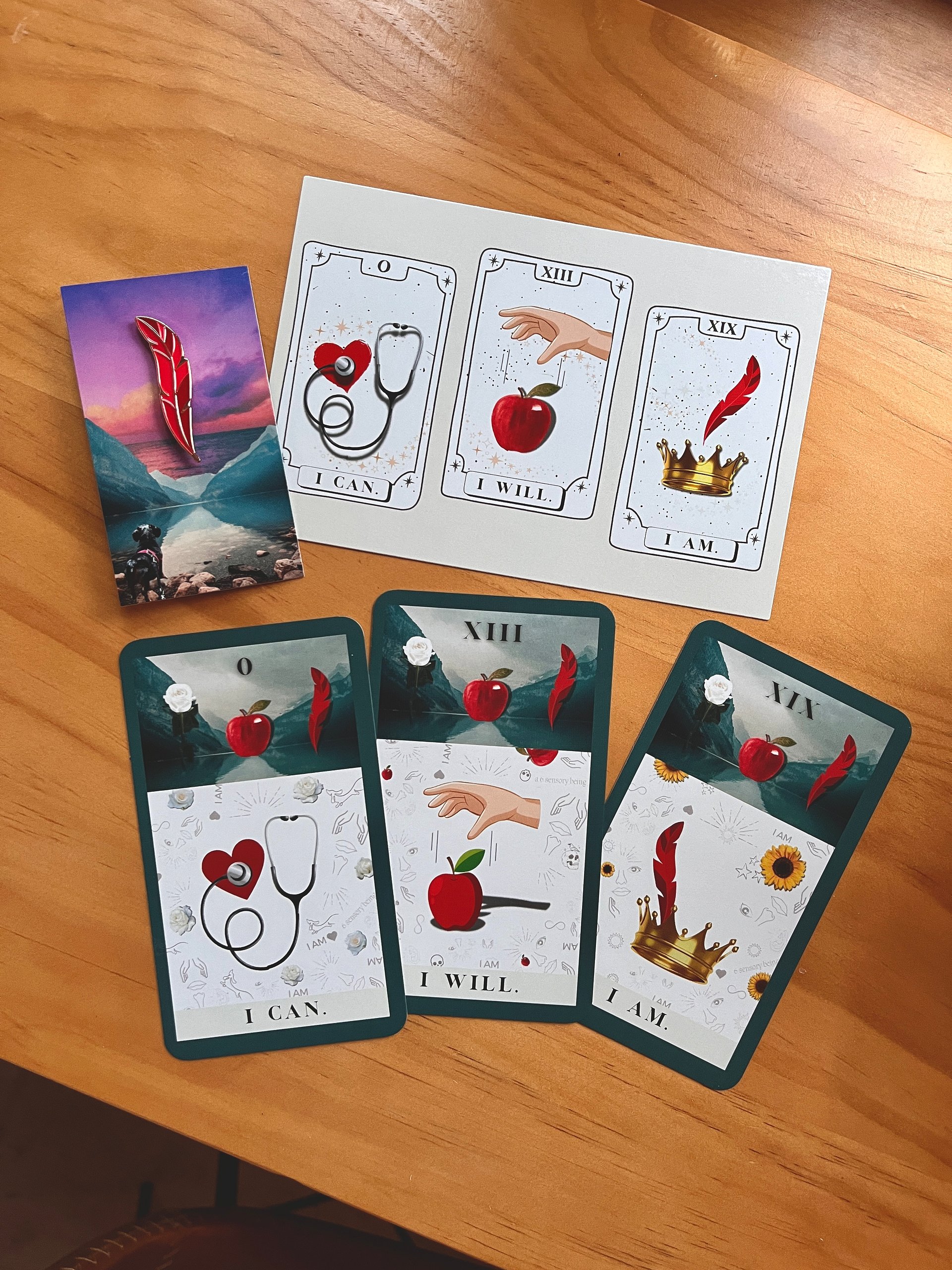 Red Feather Pin & Flash Cards product image (6)