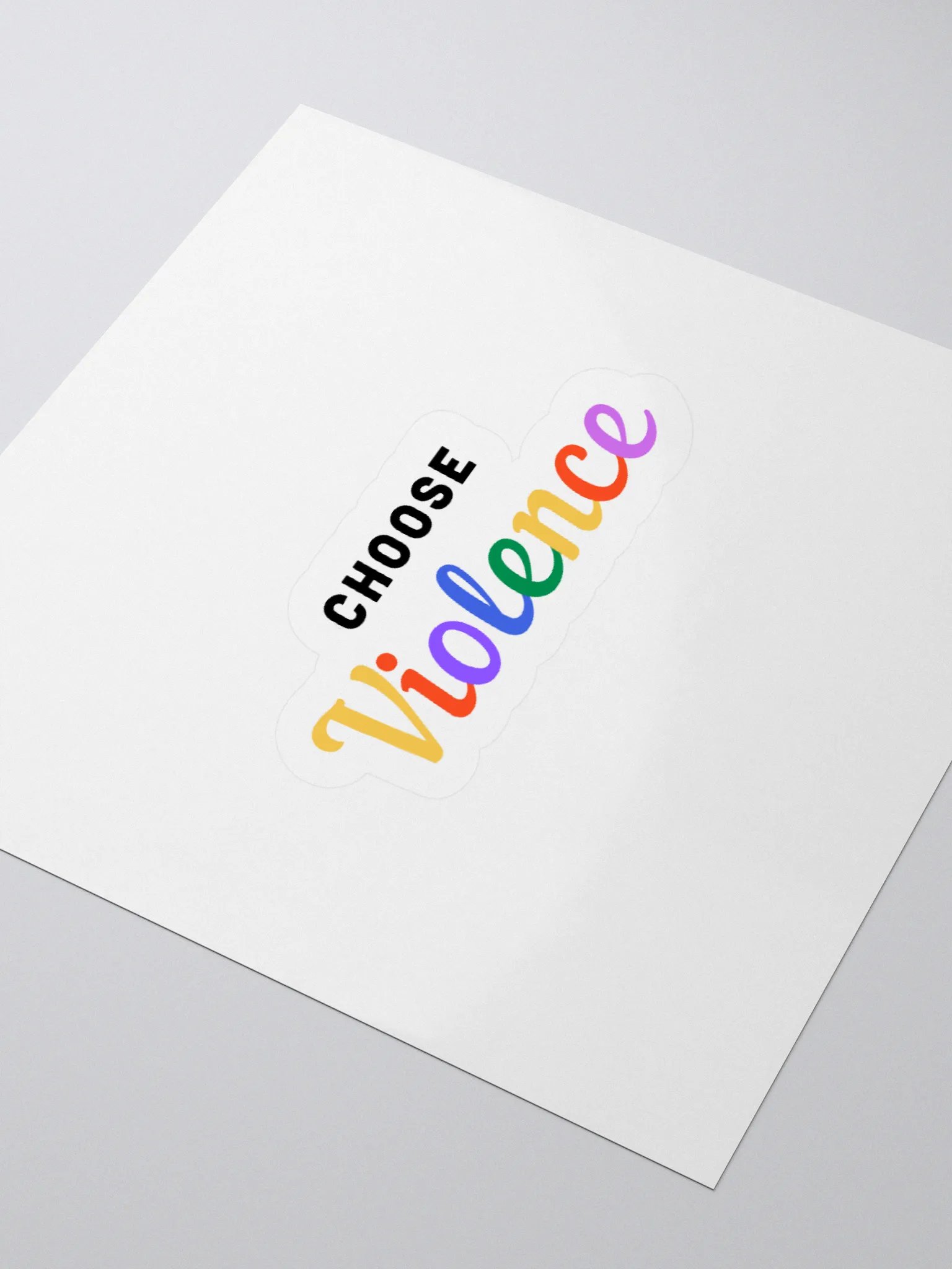 Choose Violence Sticker product image (7)