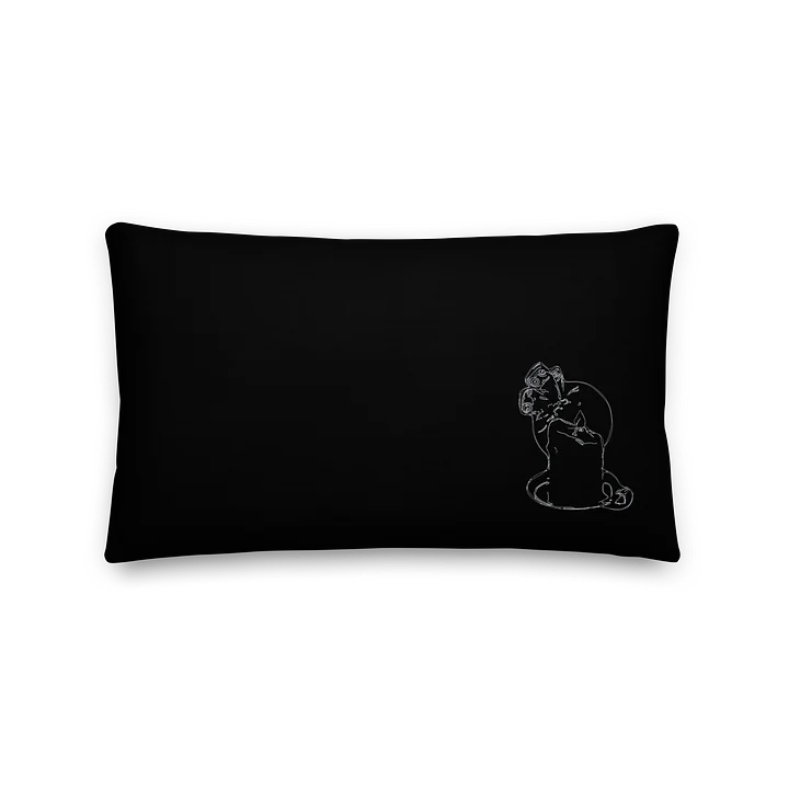 Your Moth, My Flame Throw Pillow - Silver product image (1)