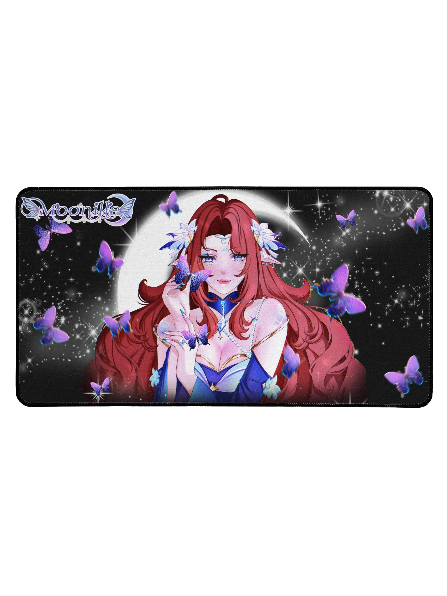 Moon Mermaid Midnight Desk Mat product image (1)