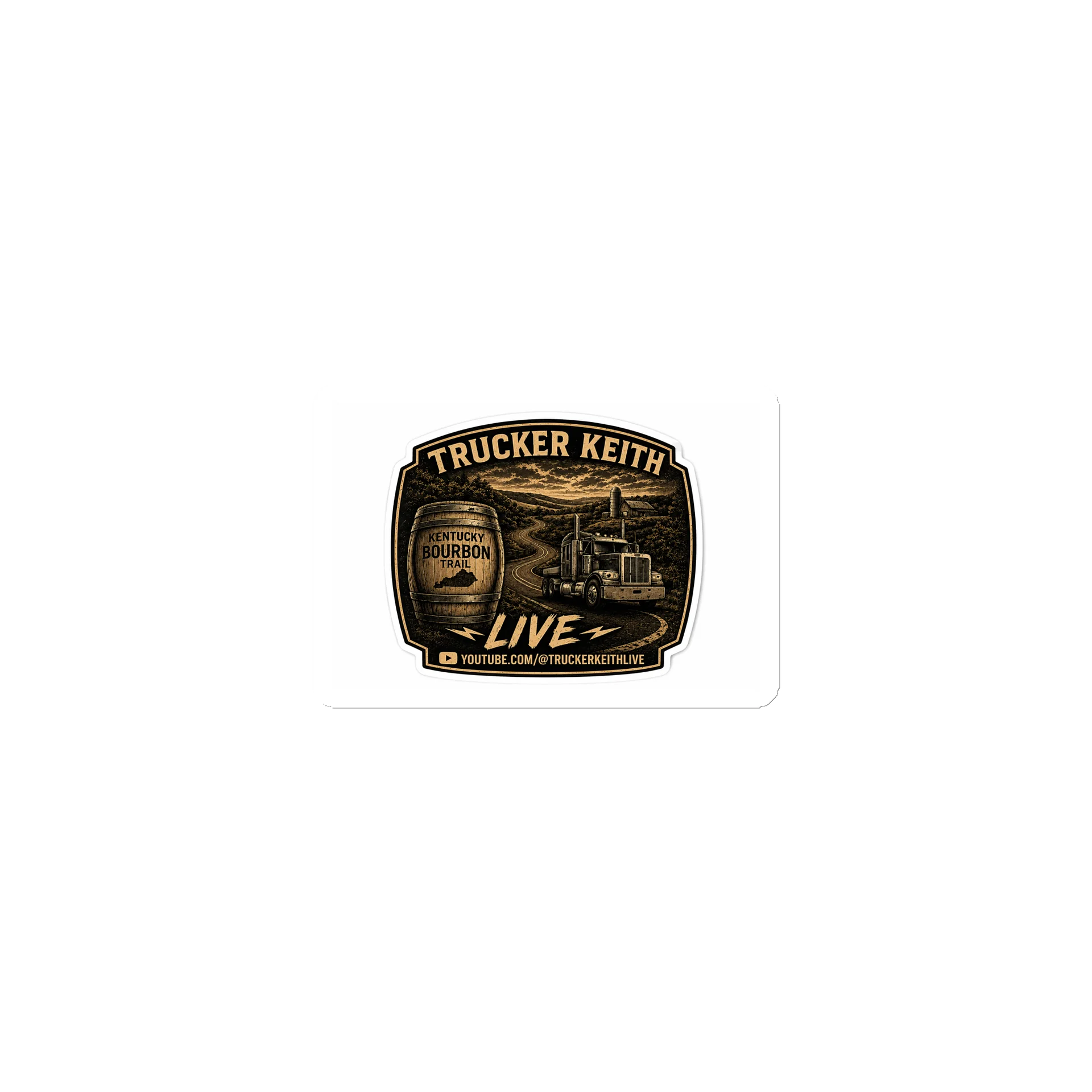 Trucker Keith Live Kentucky Bourbon Trail Magnet product image (1)