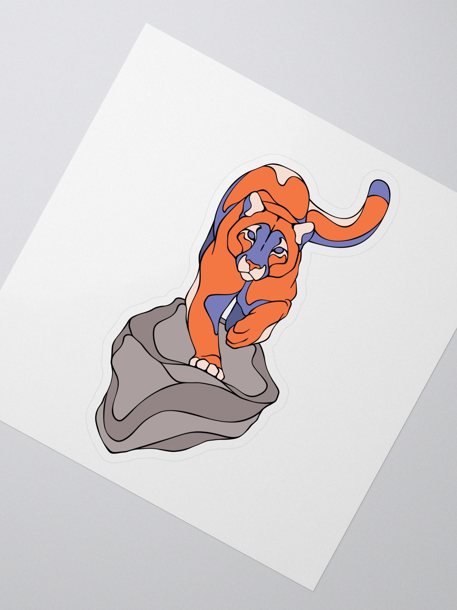Puma's Gaze - Large Kiss Cut Sticker product image (2)