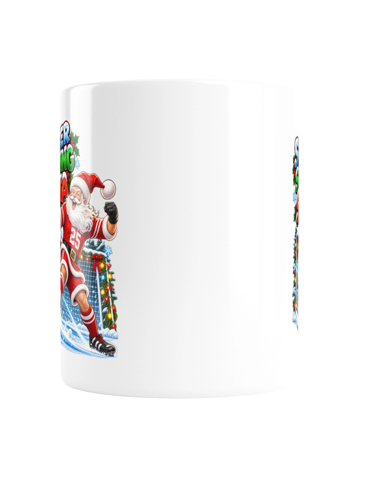SOCCER SCORING SANTA (OR FOOTBALL) - MUG product image (5)