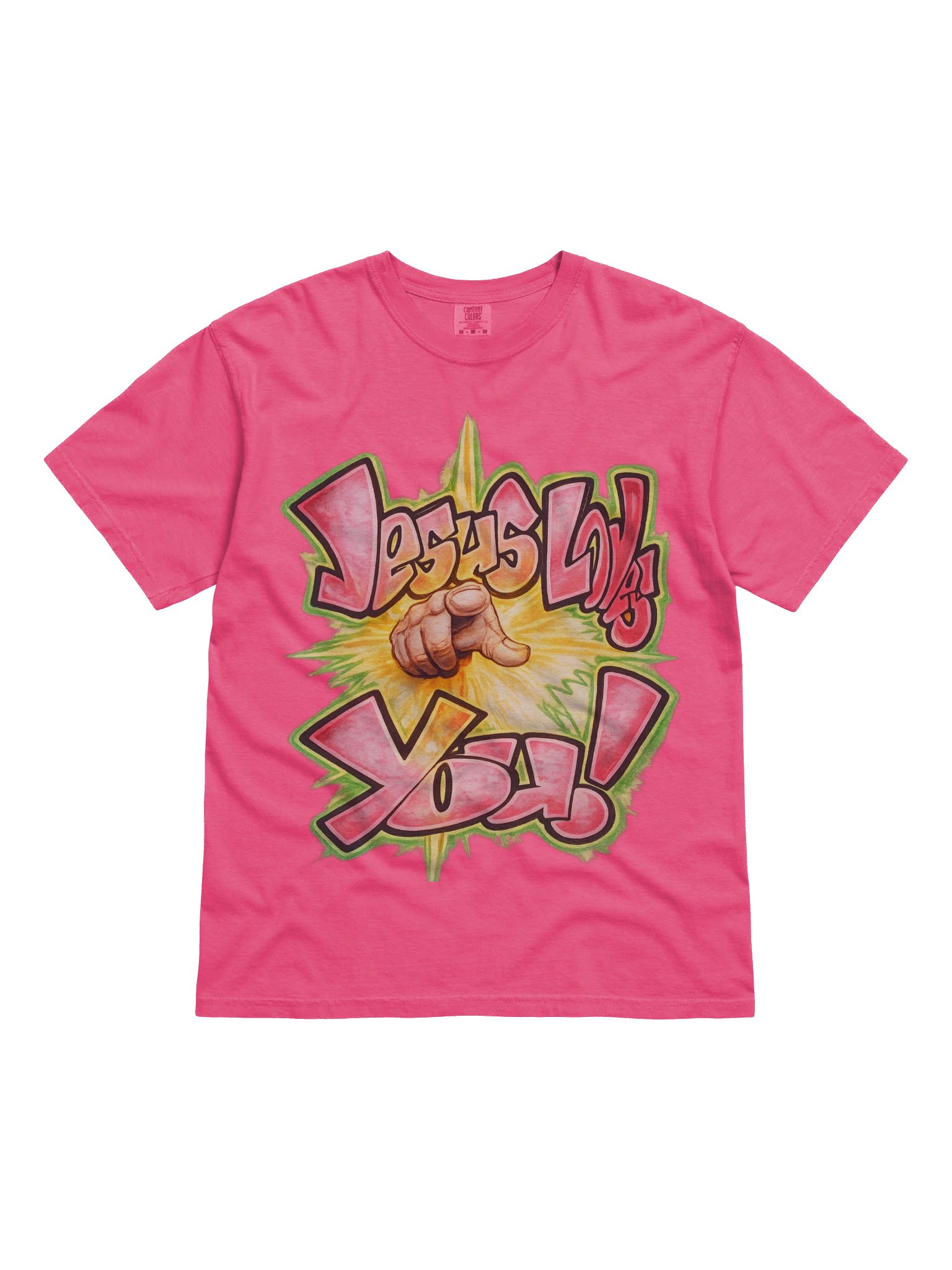 Jesus Loves You Tee - Crunchberry