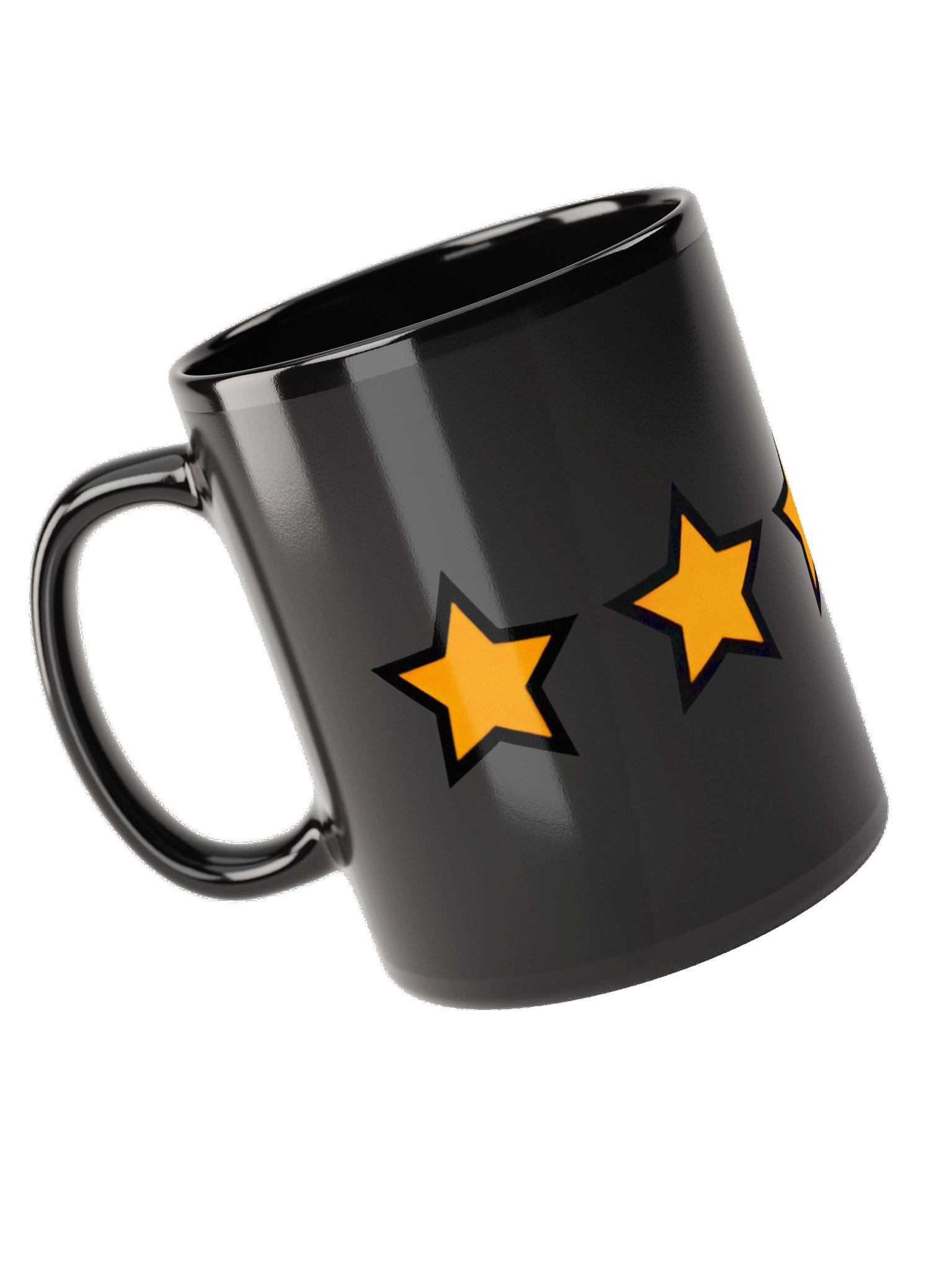 5-Star Rating Glossy Black Mug product image (10)