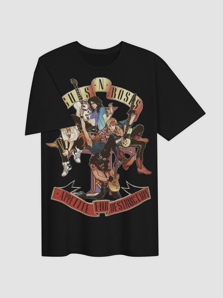 Guns N Roses Appetite for Destruction Graphic Tee | Classic Lineup Vintage Illustration | Hard Rock Collector Shirt product image (2)