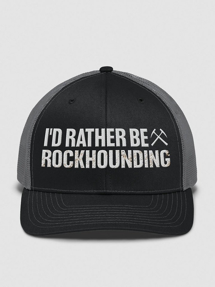 I'D RATHER BE ROCKHOUNDING Embroidered Hat product image (2)