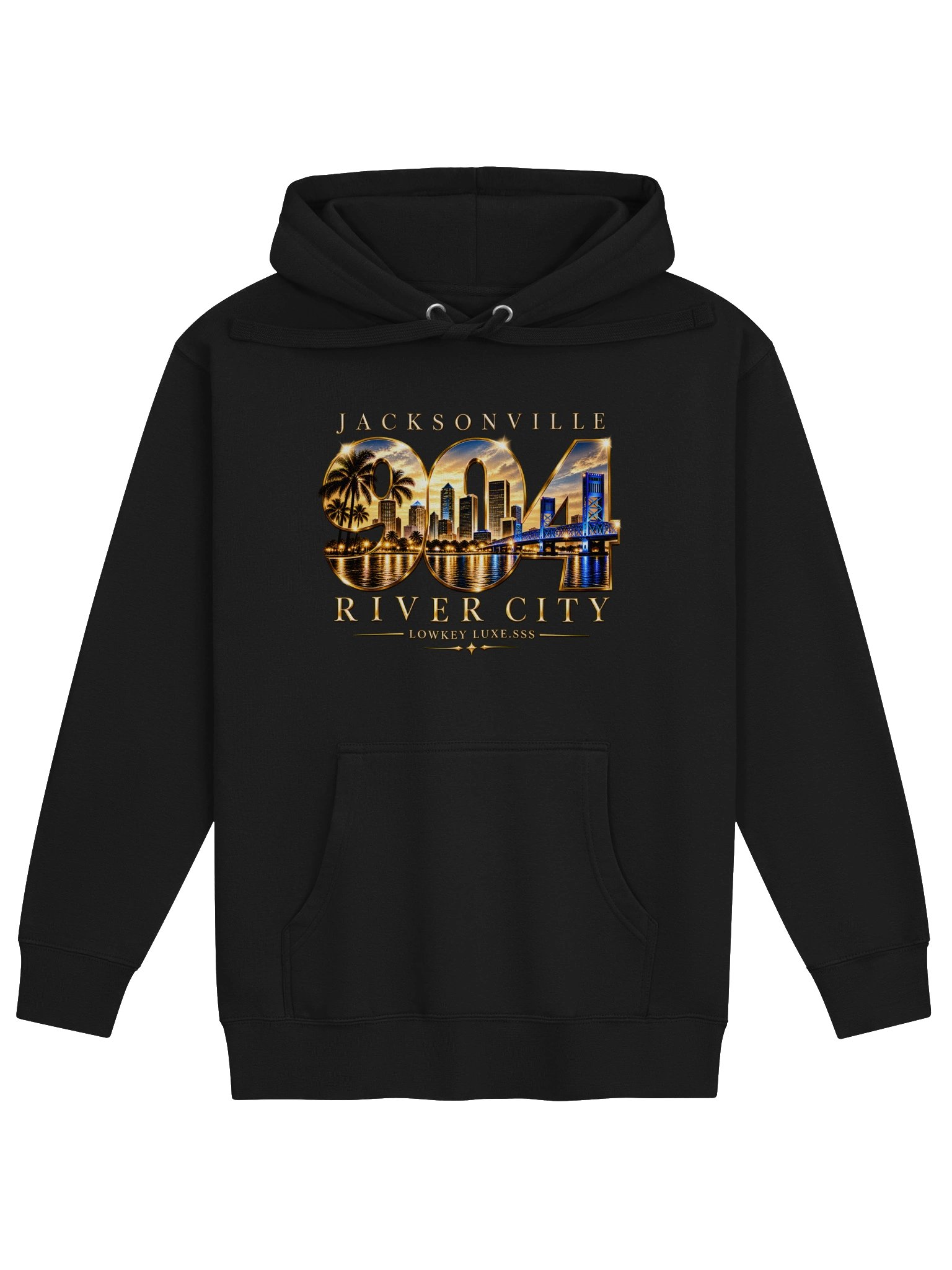 904 River City Original, Jacksonville Skyline Women's Pullover Hoodie product image (1)