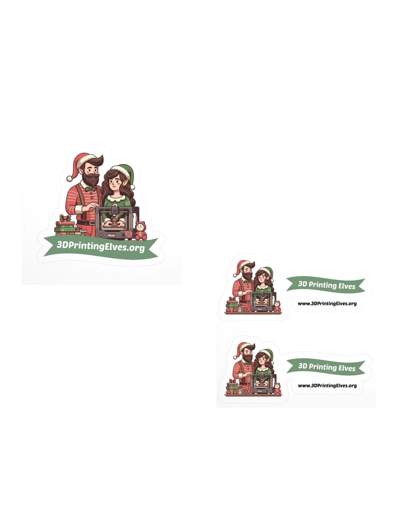 3D Printing Elves Sticker Bundle product image (1)