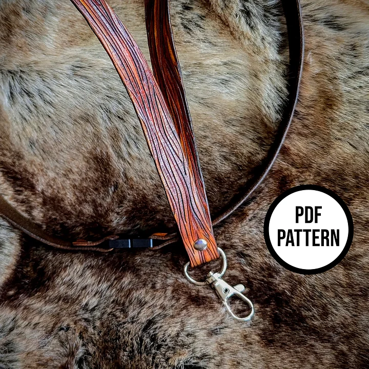 Woodgrain Leather Lanyard Pattern: DIY Leathercraft (PDF) product image (2)