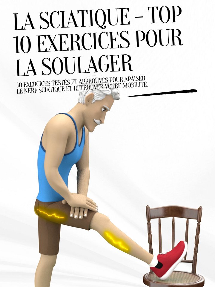 Ebook - La Sciatique - Top 10 exercices pour la soulager product image (1)