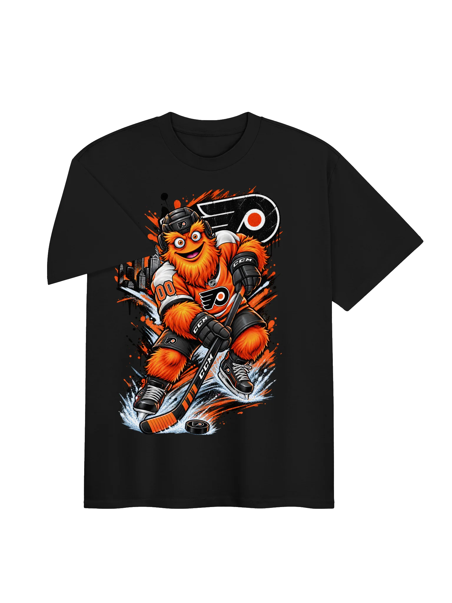 Flyers Mascot Hockey Splash Tee product image (6)