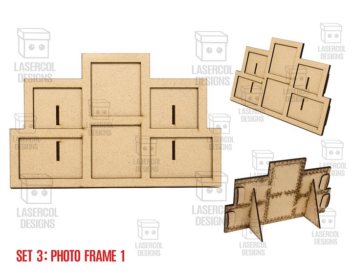 Photo Frames Set 3 (5 Styles) - Laser Cut Files product image (2)