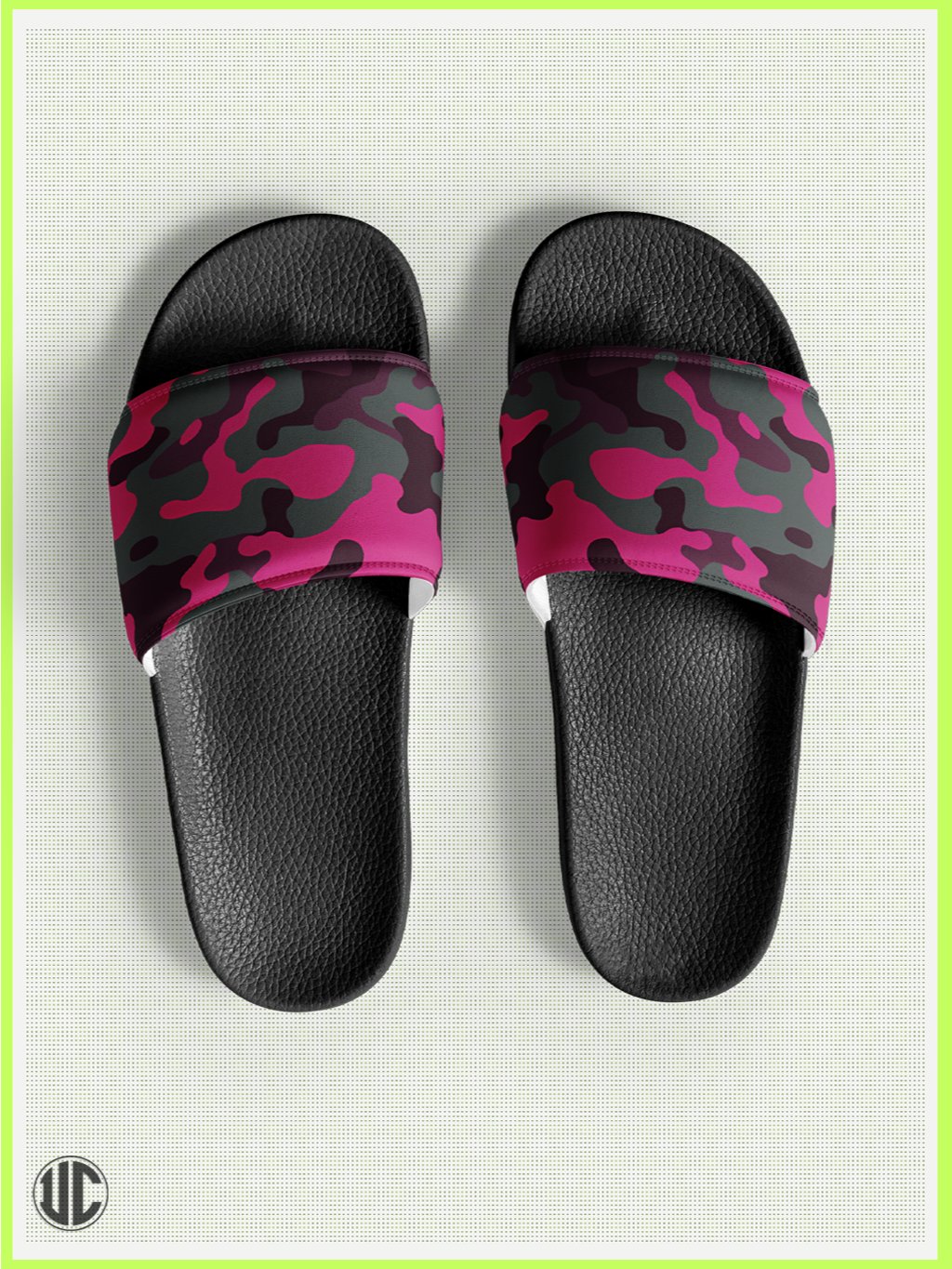 UnkoCon – Savage Woodland Camo Women’s Slides product image (1)