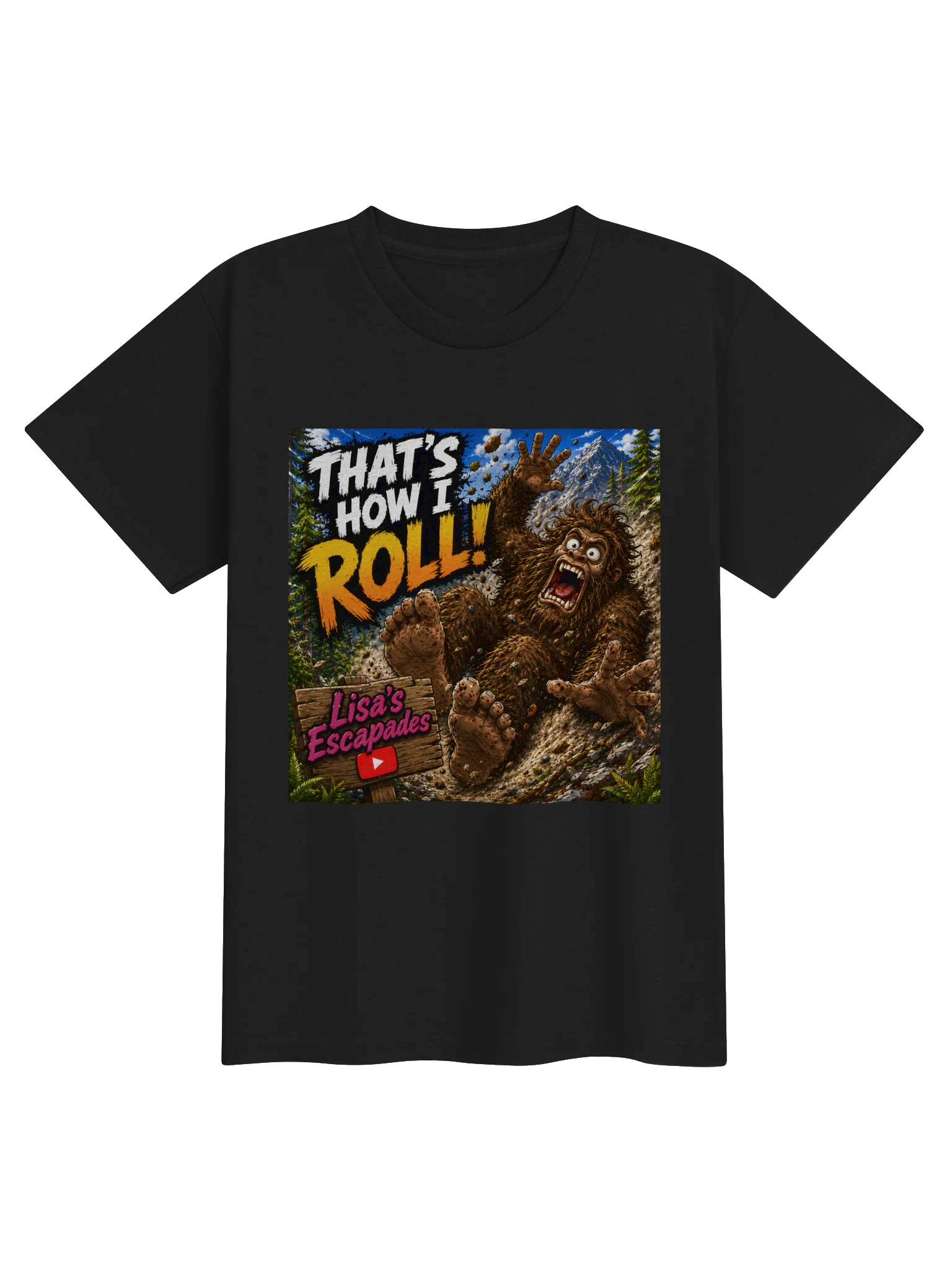 That’s How I Roll Bigfoot Youth Tee product image (1)