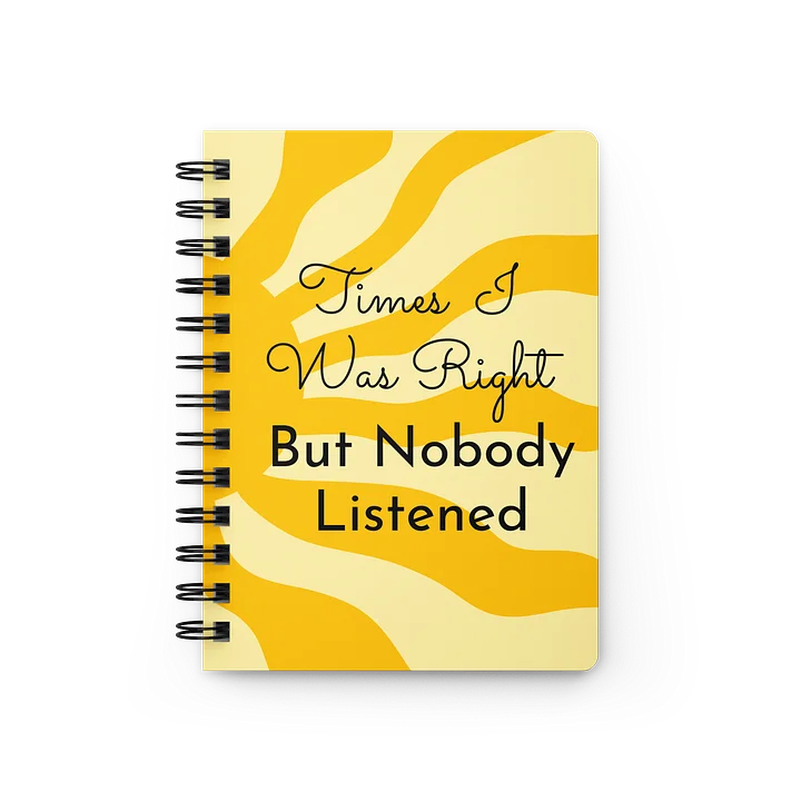 Times I Was Right Journal product image (1)