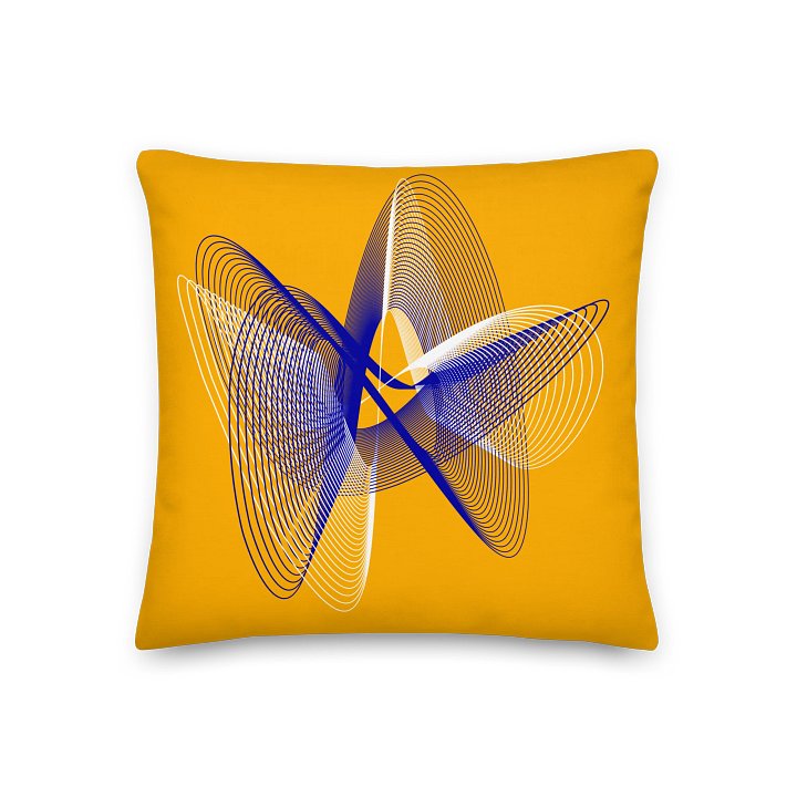 Lissajous Dance - Lissajous Figures Mathematical Art Pillow product image (1)