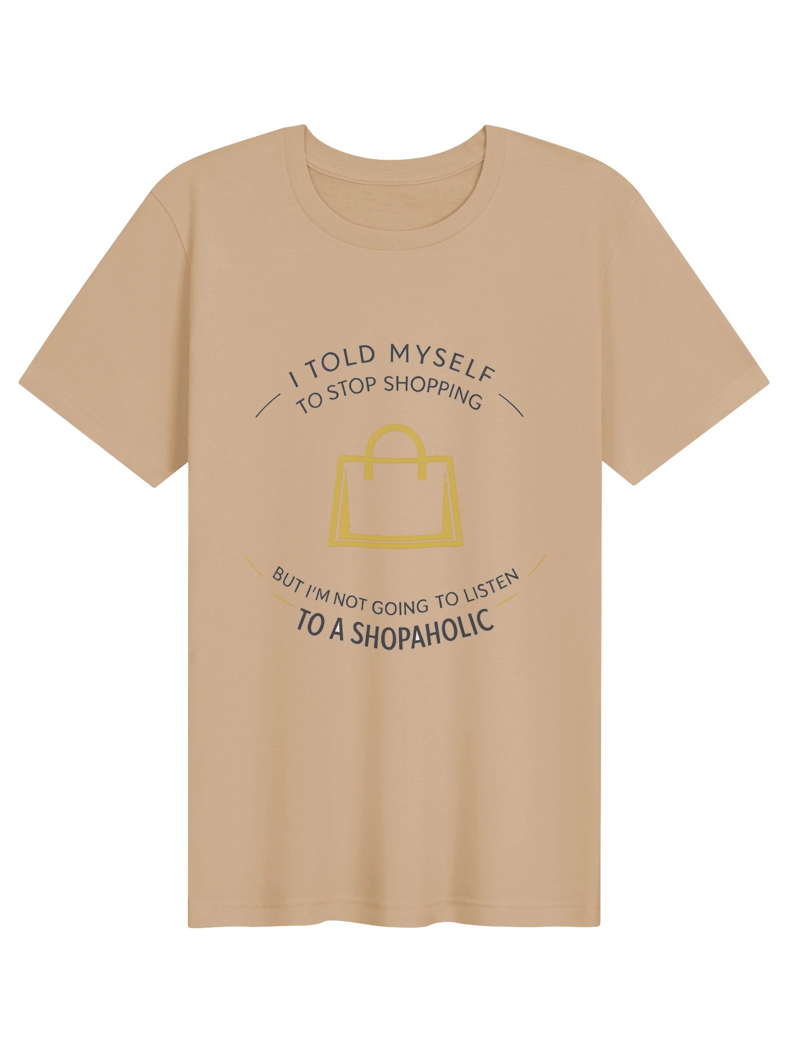 Shopping Problems – I Don't Need Another Handbag Funny T-Shirt (Black Ink) product image (5)