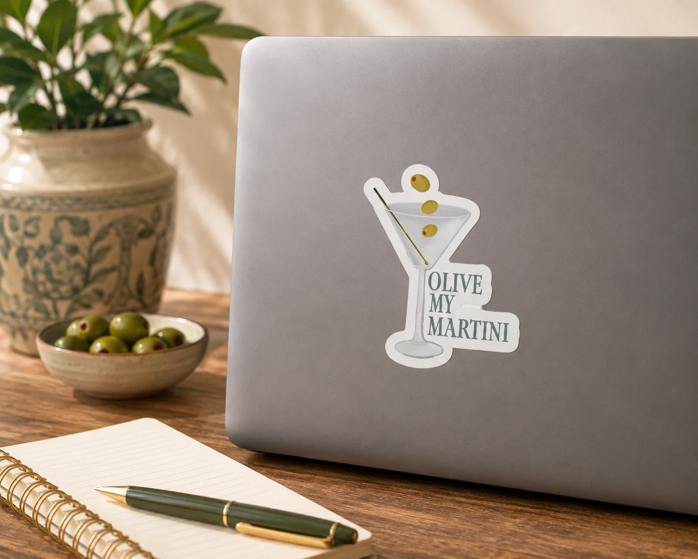 Olive My Martini Kiss Cut Sticker product image (1)