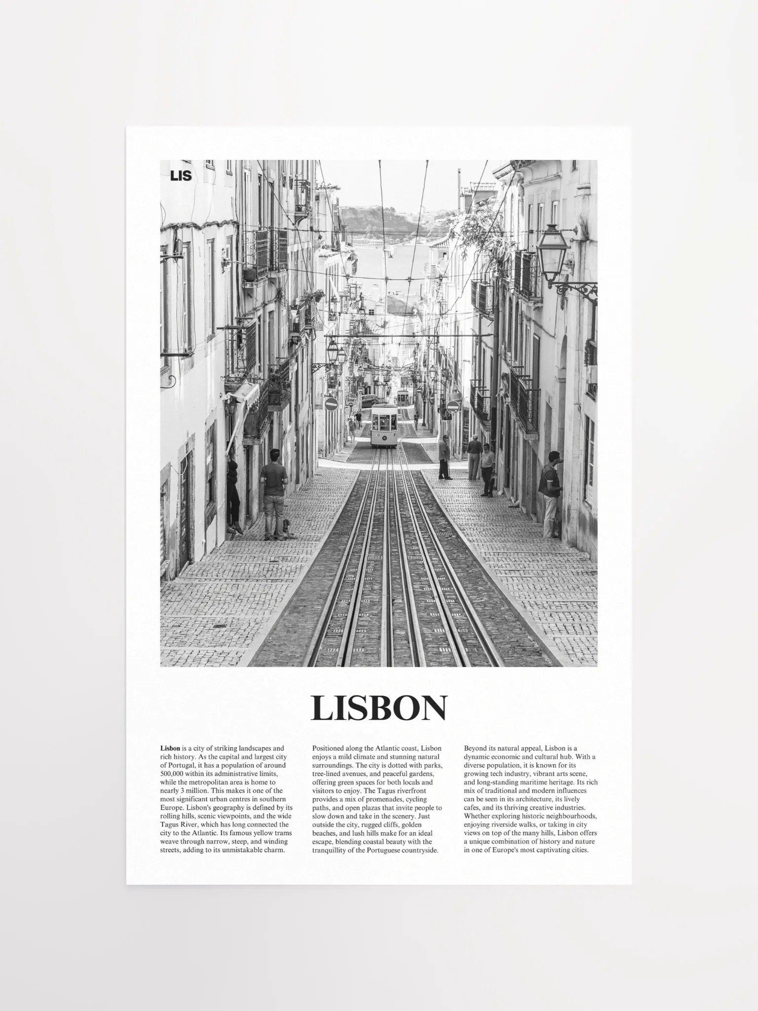 Lisbon 01 Newspaper Poster product image (5)