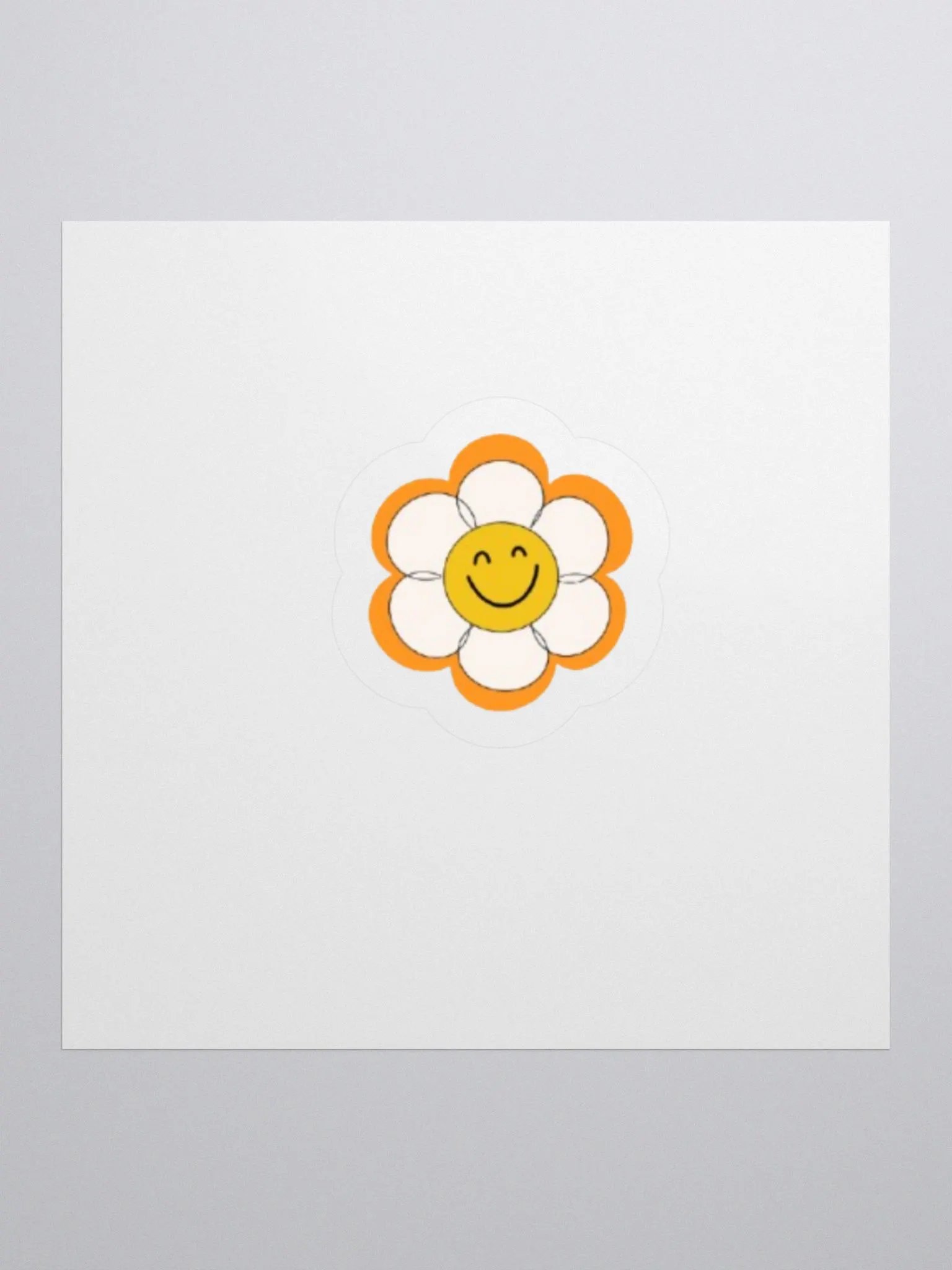 Orange Flower Sticker product image (1)