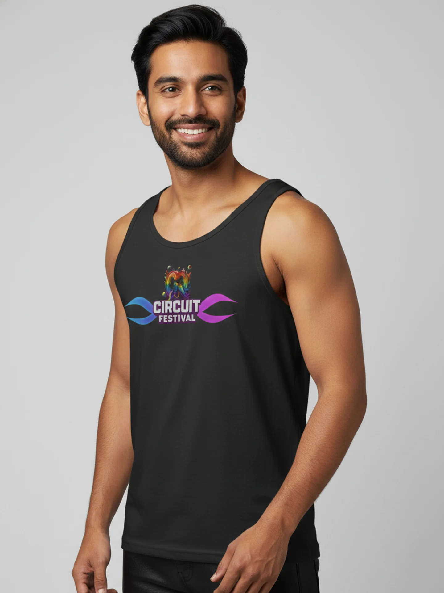 CQ CIRCUIT FESTIVAL – NEON RHYTHM PARTY TANK product image (2)