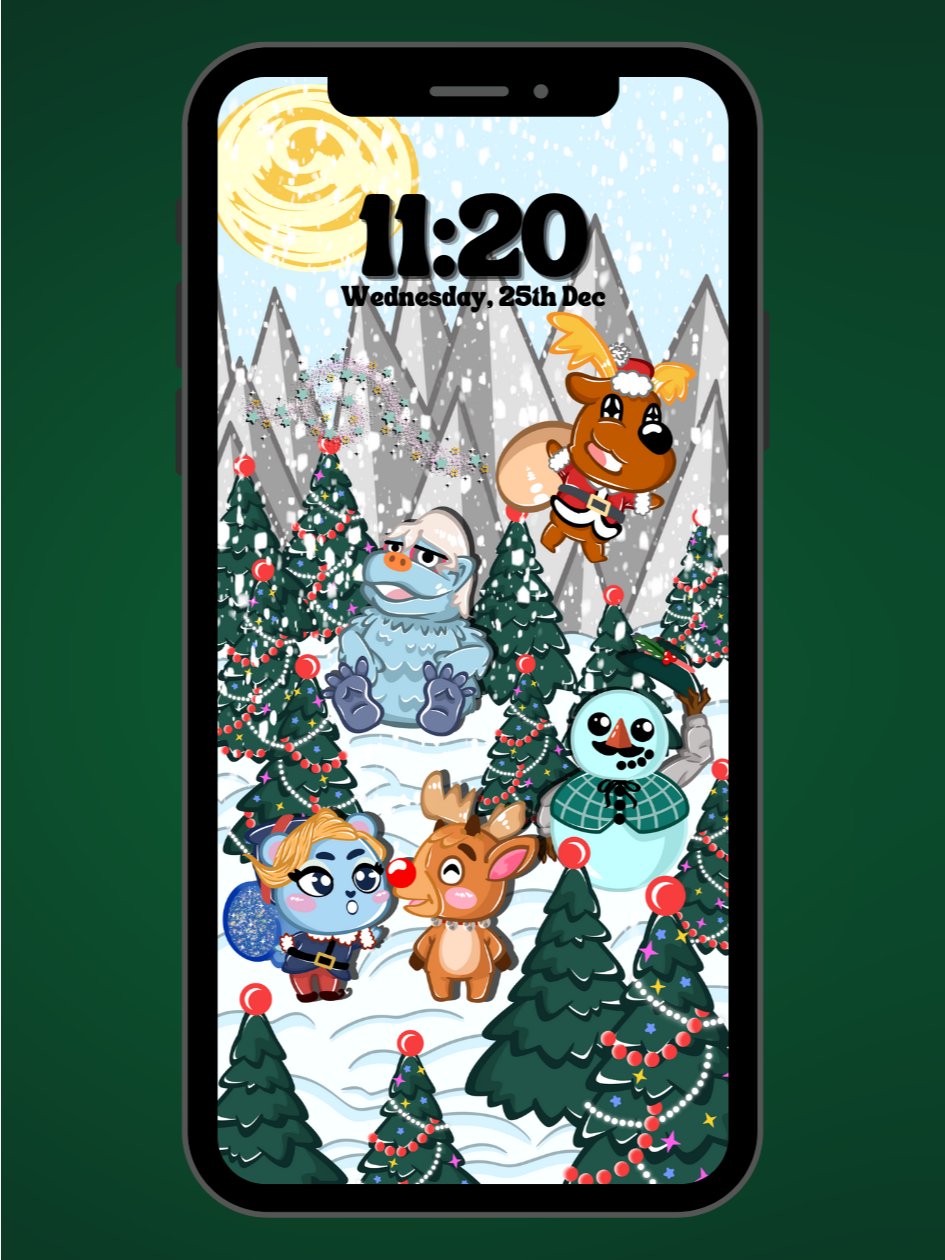 Holiday OlivesCrossing iPhone/Android Wallpaper 2024 product image (1)