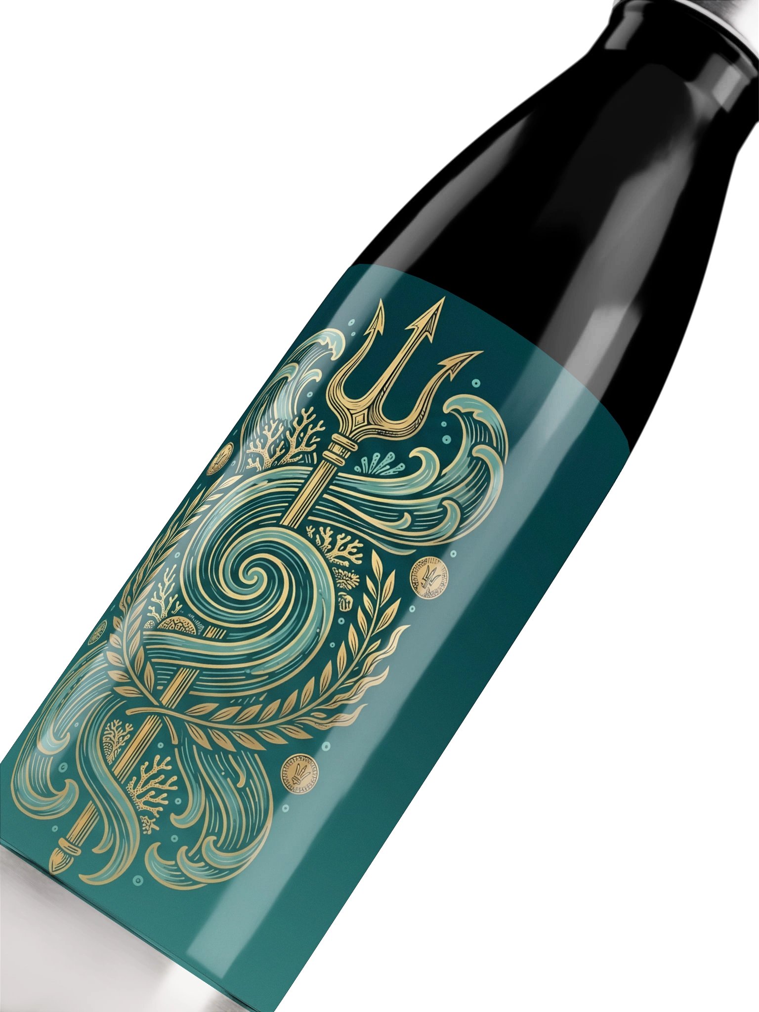 Poseidon Trident Stainless Steel Water Bottle – Greek Mythology Ocean Design product image (7)