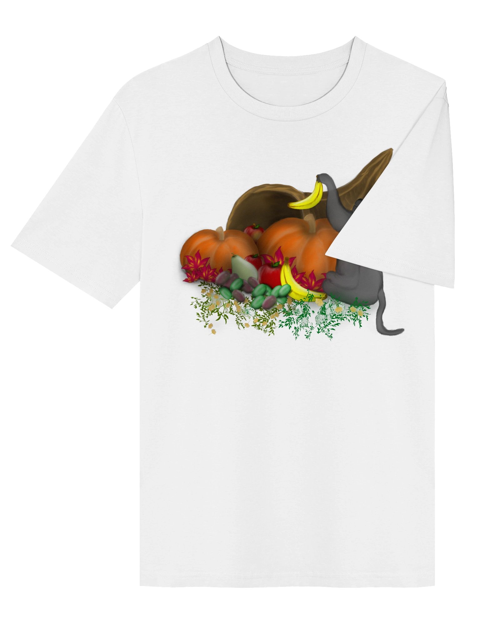 "Monkey and Cornucopia" T-Shirt. Unisex Stanley/Stella Organic Ribbed Neck T-Shirt product image (3)